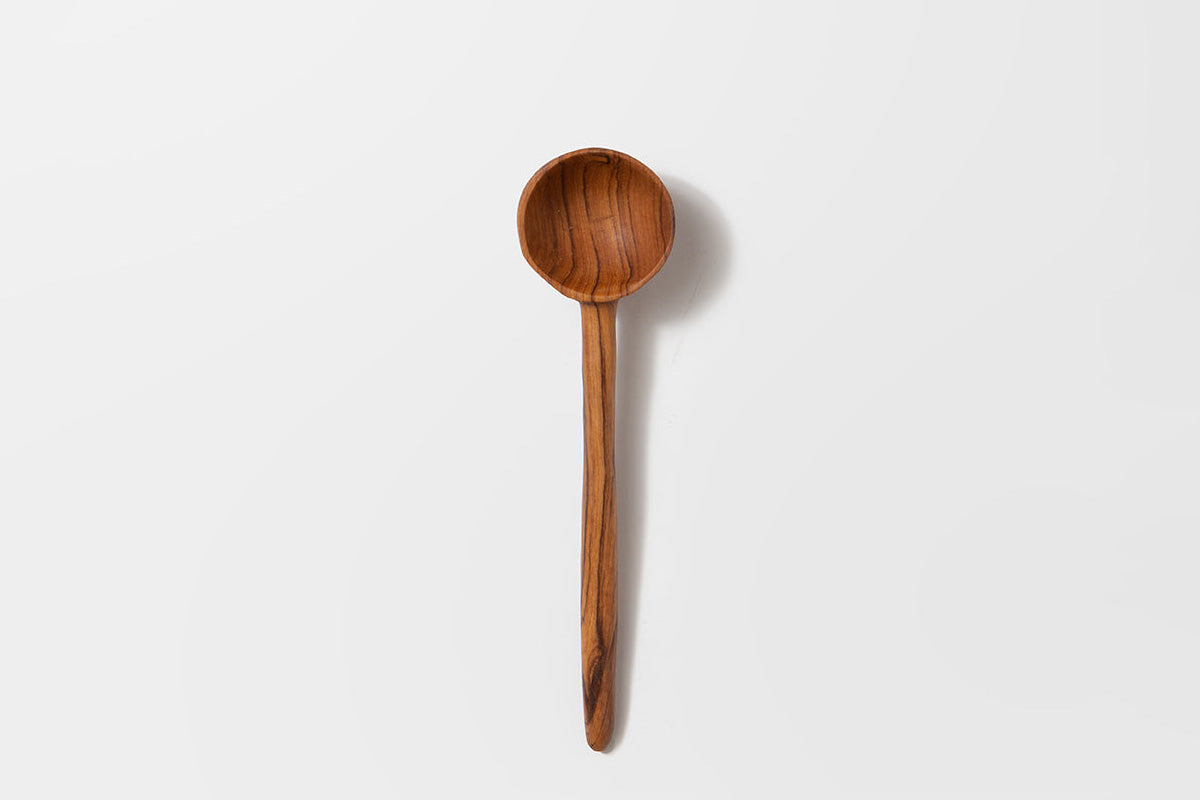 Wooden coffee store scoop, wooden spoon, coffee scoop