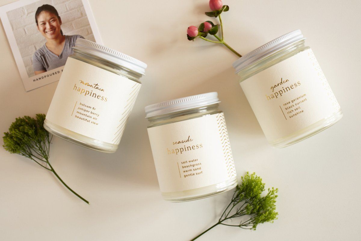 Happiness Trio Candles - 3 Piece Candle Gift Set