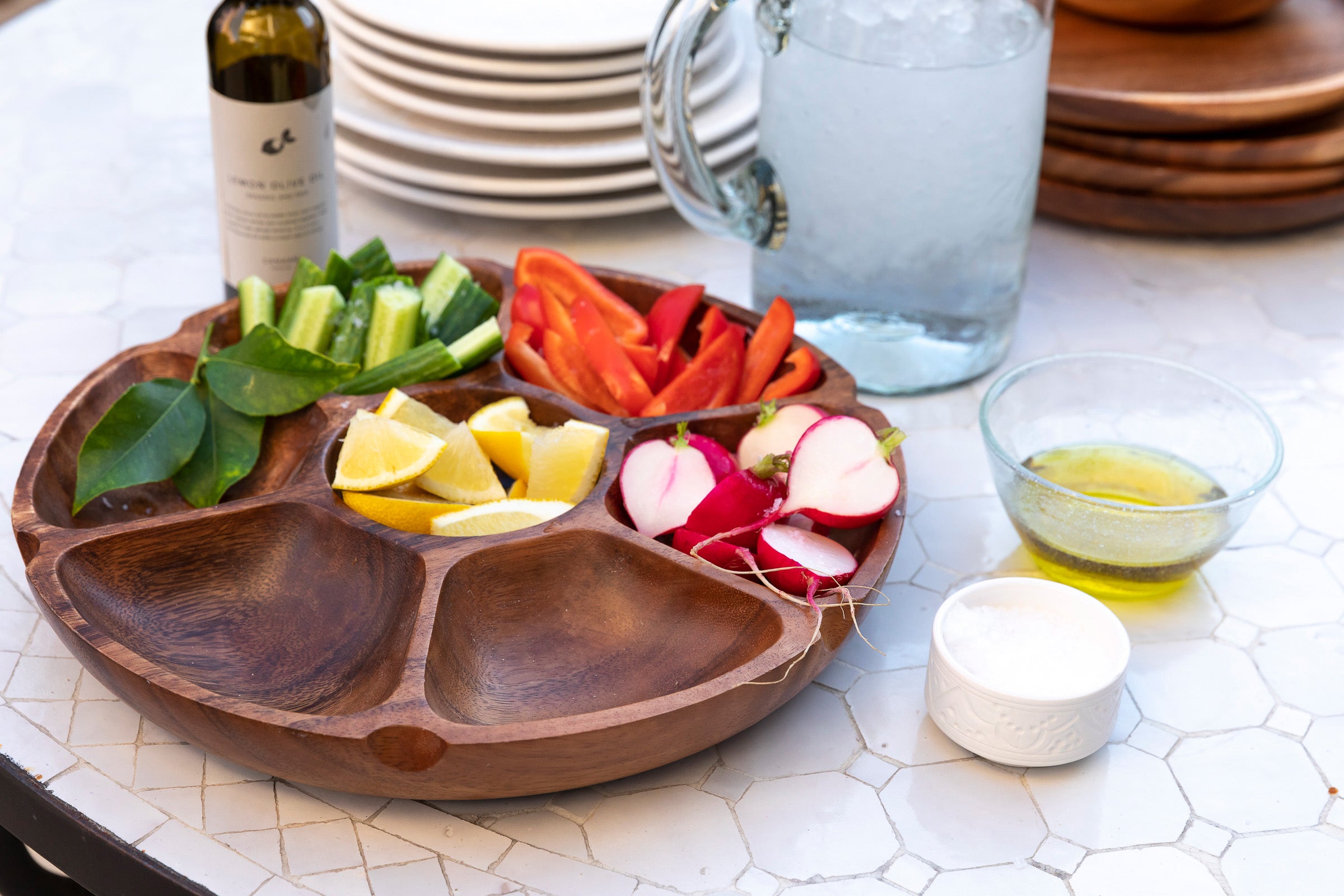 Acacia Wood Vegetable Platter